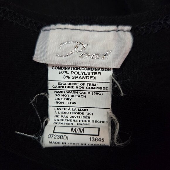 Vintage 90s Y2K Babydoll Top Size m Black Red Tie Back V Neck Whimsigoth - Picture 10 of 10